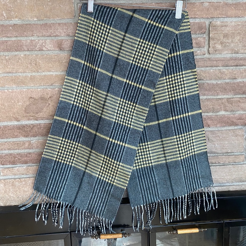 Plaid Fringe Scarf | Faux Cashmere